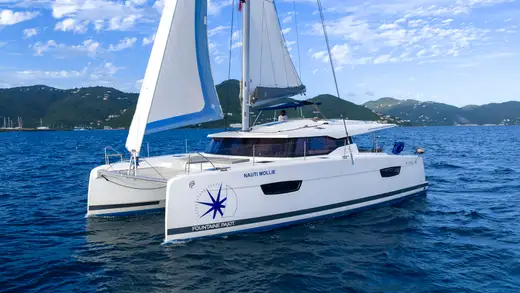 Catamaran on the water off Fort Lauderdale